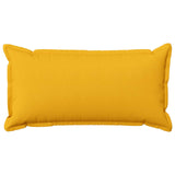 Cushion Cover 12 pcs HOUTEN Light Yellow 40 x 80 cm Faux Linen 918060