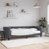 Daybed with Mattress Dark Grey 90x190 cm Velvet 3196780