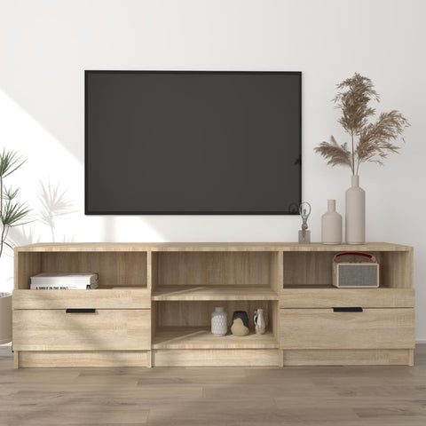 TV Cabinet Sonoma Oak 150x33.5x45 cm Engineered Wood 811460