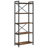 Bookshelf Smoked Oak 60 x 30 x 155 cm Engineered Wood 868385