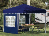 Pop-up Party Tent 195 x 195 x 245 cm Blue Oxford Fabric 42019725