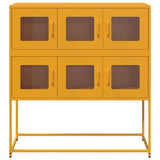 Sideboard Mustard Yellow 100.5x39x107 cm Cold-rolled Steel 853425