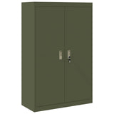 Storage Cabinet Olive Green 90 x 40 x 140 cm Steel 3406164