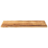 Table Top 120x60x1.5 cm Rectangular Solid Wood Rough Mango 371336