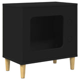 Cat House Black 51 x 30 x 52 cm Engineered Wood 8000654