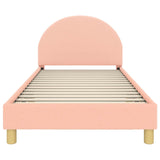 Children's Bed Frame with Headboard Pink 90 x 200 cm 42011037