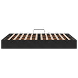 Storage Bed with Mattress Black 140 x 190 cm Velvet 3370096