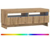 LED TV Cabinet Artisan Oak Engineered Wood 896124