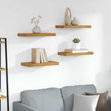 Wall Shelf 4 pcs Brown 50 x 23 x 4 cm Engineered Wood 42019946