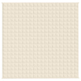 Weighted Blanket Light Cream 200x200 cm 9 kg Fabric 350814