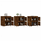Sideboards 3 pcs Smoked Oak Engineered Wood 3190194