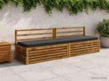 2-Piece Bench Cushions SOEST 2 pcs 100% Polyester Anthracite 950091