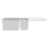 Granite Kitchen Sink Double Basins White 144855