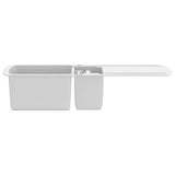 Granite Kitchen Sink Double Basins White 144855