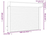 Roller Shutter Manual Anthracite 100 x 100 cm 42047065