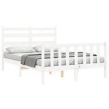 Bed Frame without Mattress White 120x200 cm Solid Wood Pine 3192032