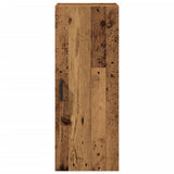 Wall Mounted Cabinet Old Wood 34.5x34x90 cm Engineered Wood 857334