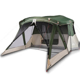 Camping Tent with Porch 4-Person Green Waterproof 94536