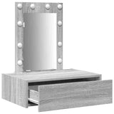 Dressing Table with Drawer Grey 60 x 40 x 70 cm Engineered Wood 865222