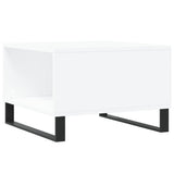 Coffee Table White 55x55x36.5 cm Engineered Wood 830764