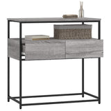 Console Table Grey Sonoma 75x40x75 cm Engineered Wood 834158