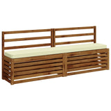 2-Piece Bench Cushions VUGHT 2 pcs 100% Polyester Cream 950913