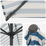 Garden Parasol with Base 200 x 300 cm Polyester Rectangular 42036212