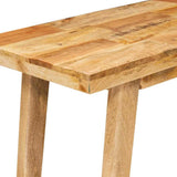 Dinning Table Natural 100 x 35 x 75 cm Solid Mango Wood 4104622