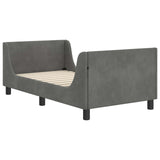 Children's Bed Frame with Headboard Dark Grey 80 x 160 cm 42010858