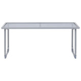 4 Piece Garden Lounge Set Fabric & Steel Grey 44351