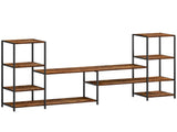 TV Unit for TVs up to 55 Inches, Industrial TV Stand with Storage Shelves, Entertainment Centre for T3398P377871