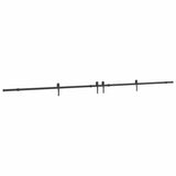 Sliding Door Hardware Kit 427 cm Steel Black 3295782