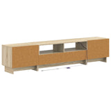 5 Piece LED TV Cabinet Sonoma Oak Engineered Wood 3416416