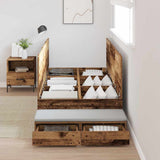 Storage Bed Frame Old wood 236.5 x 80 x 31.5 cm Engineered wood 3335603