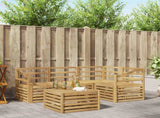 Outdoor Sofa Set 5 pcs White 59 x 59 x 37 cm Solid Acacia Wood 3391809