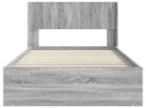 Bed Frame with Storage and Headboard Grey Sonoma 90 x 190 cm 3414264