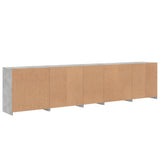 Sideboard with LED Lights Concrete Grey 283x37x67 cm 3209026