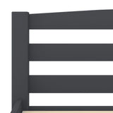 Bed Frame Dark grey Solid pinewood, plywood Double Durable 322095