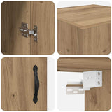 Wall Mounted Cabinet Artisan Oak 34.5 x 34 x 90 cm 882748