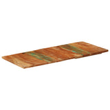 Rectangular Table Top 60x140 cm 25-27 mm Solid Reclaimed Wood 286058