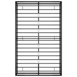 Bed Frame Black Metal 120x200 cm Bed Frame Rectangular Modern 324787