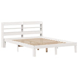 Bed Frame with Headboard without Mattress White 120x190 cm Small Double 3306777