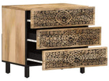 Bedside Cabinet 50x33x60 cm Solid Wood Mango 358221
