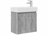 Bathroom Vanity Unit with Tap Grey Sonoma 45.5 x 22.5 x 84 cm 889477