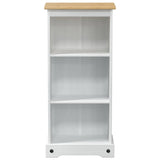 Bookcase White 46 x 29 x 100 cm Solid Pine Wood 42024946