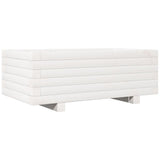Garden Planter White 70x40x26.5 cm Solid Wood Pine 847329