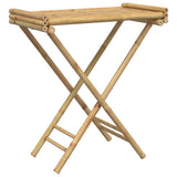 Folding Tray Table 70.5x42.5x80 cm Bamboo 366454
