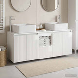 Bathroom Cabinet Set 3 pcs High Gloss White 49.5 x 41 x 63 cm 3405641