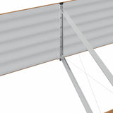 Garden Raised Bed Brown 240 x 80 x 44 cm Steel 42011332