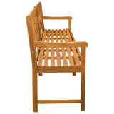 Outdoor Bench Natural 220 x 55.5 x 90 cm Solid Acacia Wood 42028092